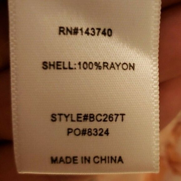 After Market Womens White Floral Long Sleeve Boho Blouse Small - Picture 7 of 7